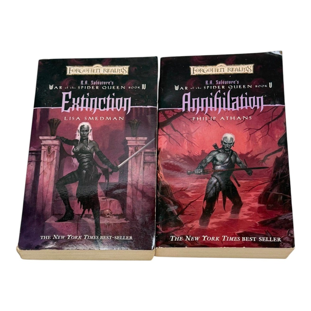 Forgotten Realms RA Salvatore War Spider Queen IV & V  Lo2 PB Books WOC‎ 2004